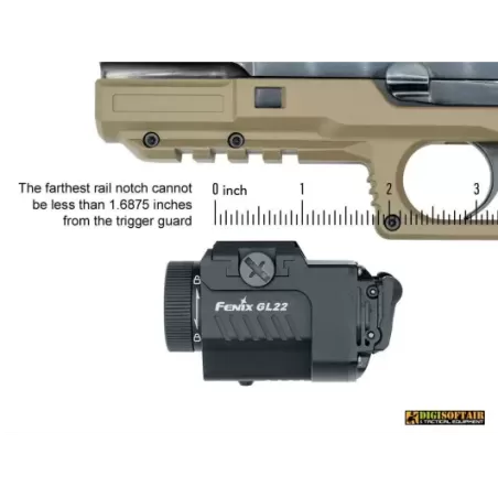 Fenix GL22 Tactical Light with Red Laser Sight 750 lumens