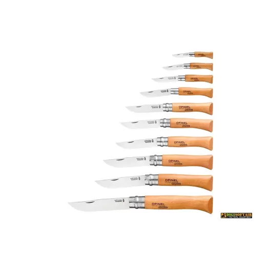 Opinel Box Wood Tradition 10 PCS Carbon
