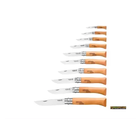 Opinel Box Wood Tradition 10 PCS Carbon