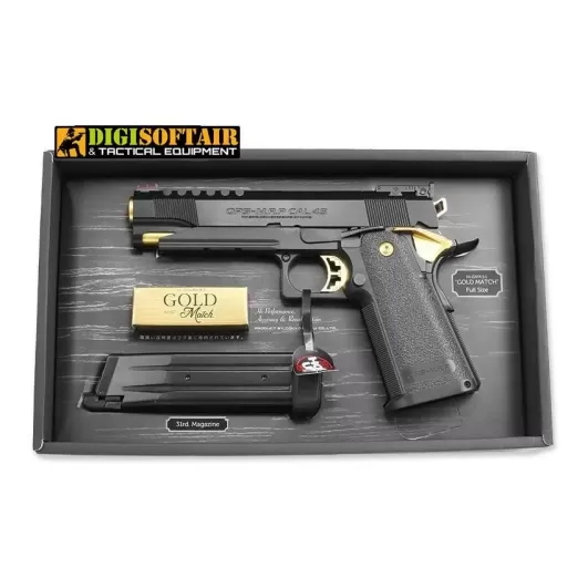 Pistola Tokyo Marui Hi-Capa 5.1 Gold match, gas blowback GBB