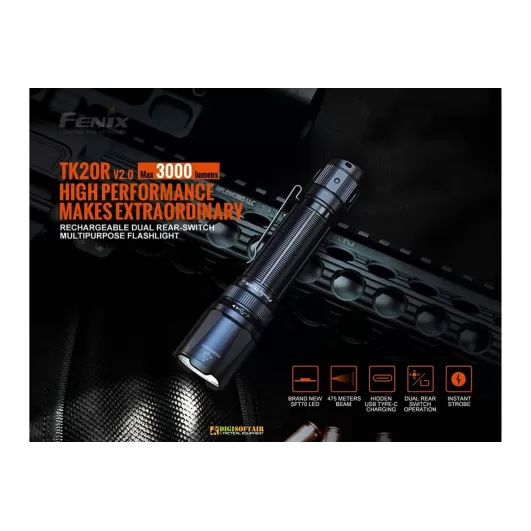 Fenix TK20R V2 Torcia LED 3000 lumens