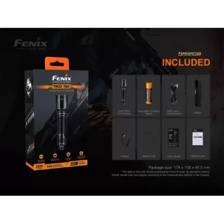 Fenix TK22 TAC 2800 lumens led flashlight