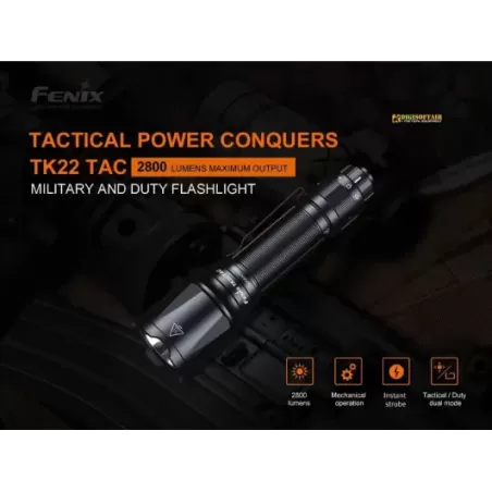 Fenix TK22 TAC Torcia LED 2800 lumens