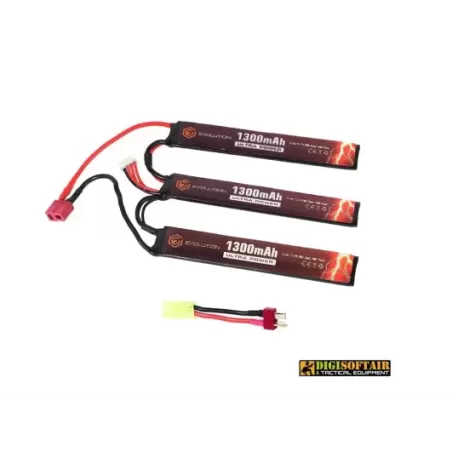 Evolution Li-Po Ultra Power 11.1V 1300mAh 20C - 40C Peak (3 x