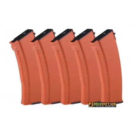 Set 5 caricatori monofilari bachelite E&L per AK74 120bb