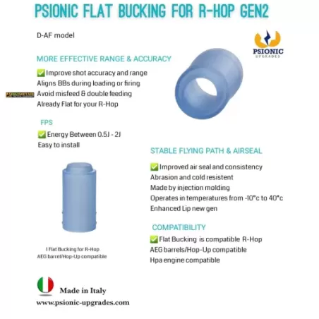 Psionic AEG Hop-UP FLAT Gen2 Rubber D-AF