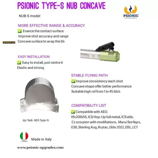 Psionic Nubs Concavo piccolo S NUB-S