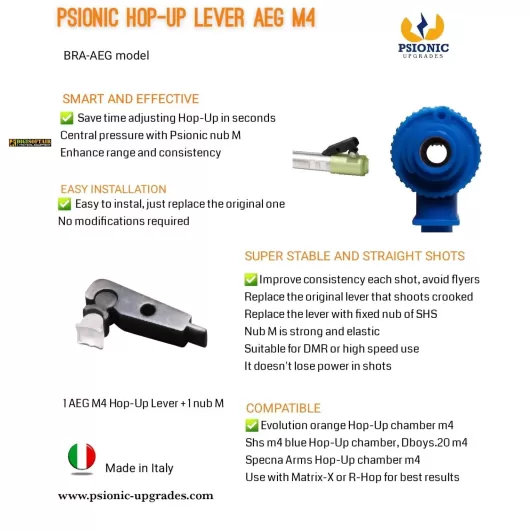 Psionic AEG Hop-Up, Leveraggio e pressore BRA-AEG