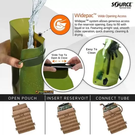 source Razor 3L Low Profile Hydration Pouch COYOTE BROWN