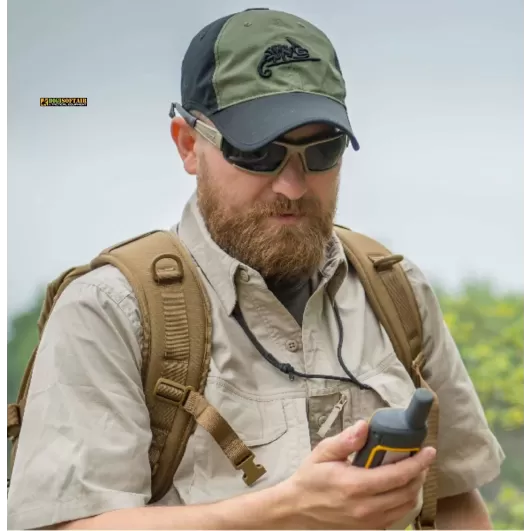 Logo Cap Coyote / Olive Green A PolyCotton Ripstop Helikon Tex