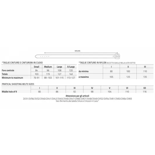 Vega holster Cinturone H 5 cm in cordura nero 2V58