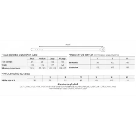 Vega holster Cinturone H 5 cm in cordura nero 2V58