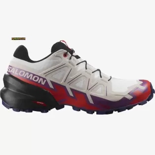 Speedcross 6 Women's Salomon White / Sparkling Grape / Fiery Red 2