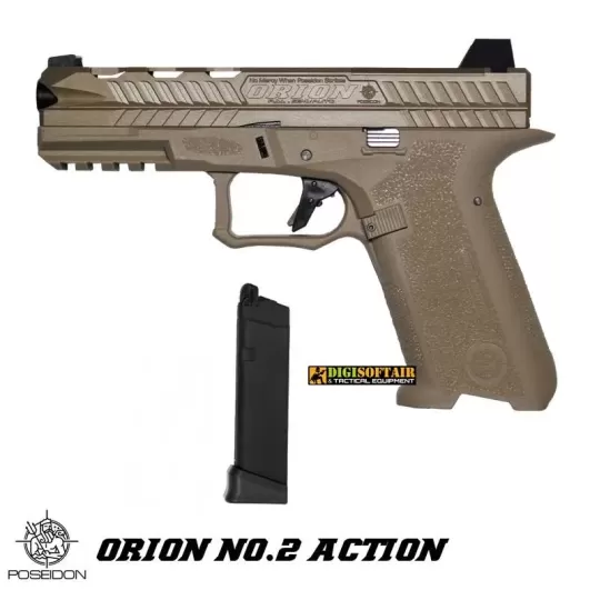 Poseidon Orion 2 Action Airsoft GBB Pistol Tan