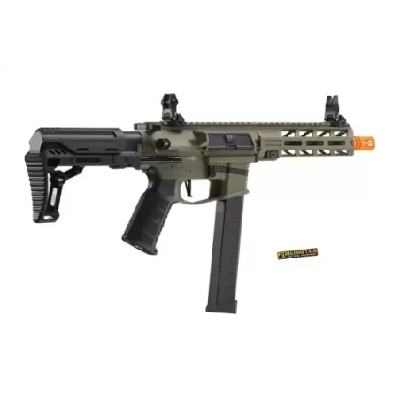 Lancer Tactical 9mm Battle X CQB Carbine Tan Airsoft AEG Lancer Tactical 9mm Battle X CQB Carbine Tan Airsoft AEG