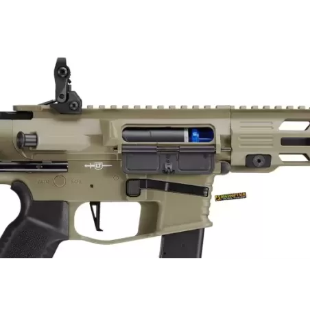 Lancer Tactical 9mm Battle X CQB Carbine Tan Airsoft AEG Lancer Tactical 9mm Battle X CQB Carbine Tan Airsoft AEG