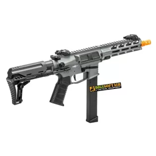 Lancer Tactical 9mm Battle X CQB Carbine Grey Airsoft AEG 2