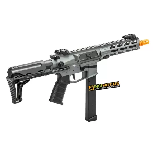 Lancer Tactical 9mm Battle X CQB Carbine Grey Airsoft AEG