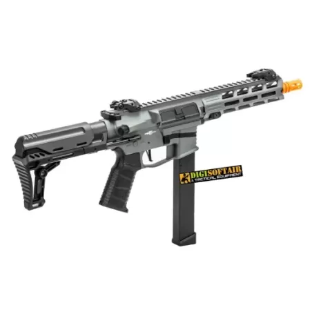 Lancer Tactical 9mm Battle X CQB Carbine Grey Airsoft AEG Lancer Tactical 9mm Battle X CQB Carbine Grey Airsoft AEG