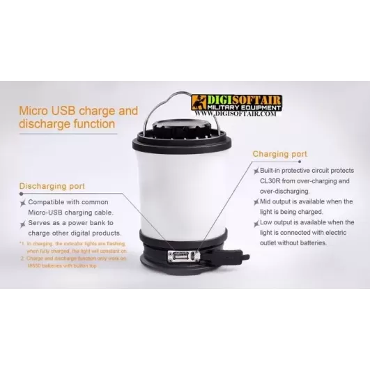 Fenix CL30R camping lantern 650 lumens