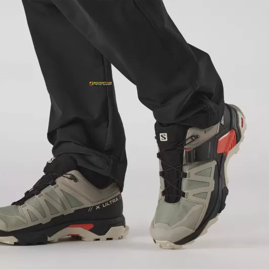 Salomon X ULTRA 4 Goretex Kang Khaki / Black / Cherry tomato