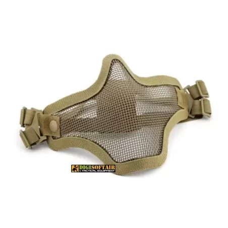 Maschera strike coyote con retina in metallo Maschera strike coyote con retina in metallo