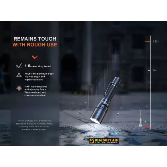 Fenix HT30 White Laser Flashlight 500 lumens 1500m di distanza