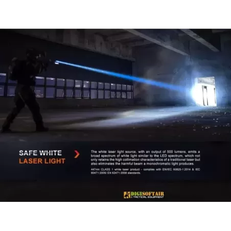 Fenix HT30 White Laser Flashlight 500 lumens 1500m di distanza