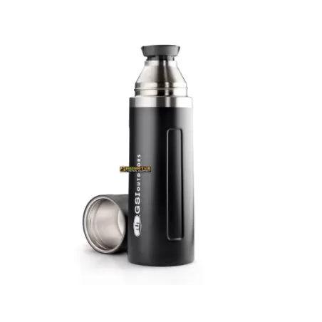 GSI Thermos 1l Black glacier Stainless Vacuum Bottle GSI Thermos 1l Black glacier Stainless Vacuum Bottle