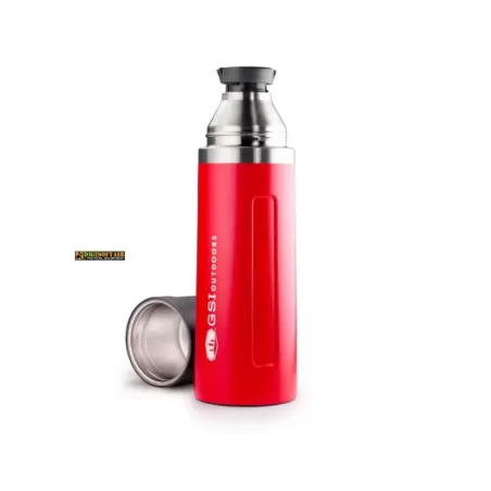 GSI Thermos 1l Red glacier Stainless Vacuum Bottle GSI Thermos 1l Red glacier Stainless Vacuum Bottle