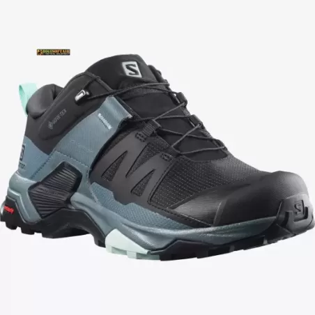 Salomon X ULTRA 4 Goretex Black / Stormy Weather / Opal Blue