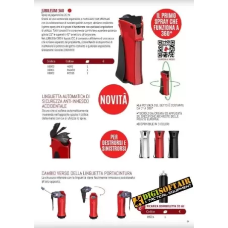 Diva Jubileum 360 spray al peperoncino Defence system