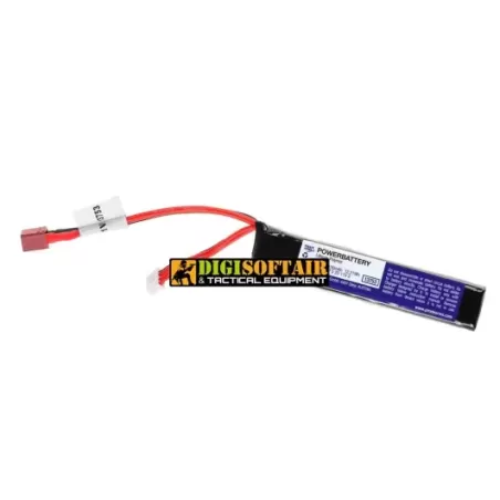 Pirate Arms LiPo 11.1V 1100mAh 20C Stock Tube Type Mini Tamiya