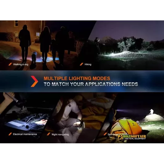 Fenix E-CP Rechargeable Flashlight with Power Bank Black