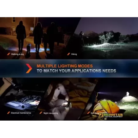 Fenix E-CP Rechargeable Flashlight with Power Bank Black