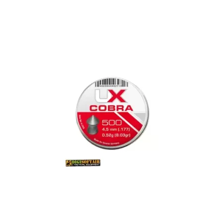 Umarex Piombini Cobra cal 4.5mm 0.52gr 4.1916 Umarex Piombini Cobra cal 4.5mm 0.52gr 4.1916