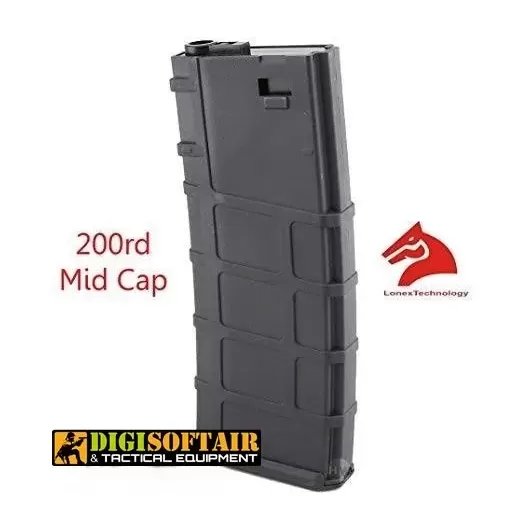 Box of 6 Lonex magazines M4 / M16 series, monofilar, 200 bb