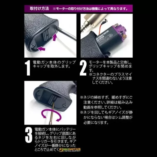 Prometheus High Speed Hard Pinion Motor Long axis