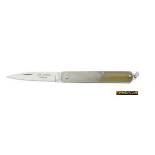 Sfilato Corno lucido 12cm, coltello artigianale 