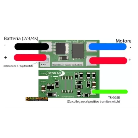FPS Micro Mosfet active brake + airsoft t-plug (M2AB+)