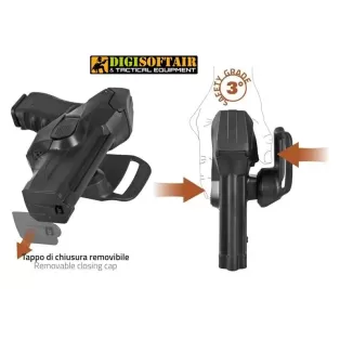 DCH8 Duty CAMA Vega holster fondina DESERT per Glock 17 2