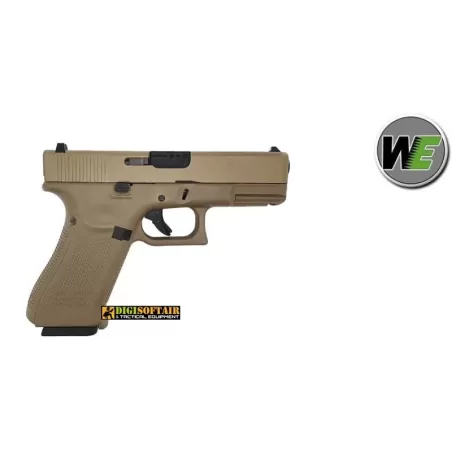 WE G19x gen 5 pisotola a green gas blowback tan WE G19x gen 5 pisotola a green gas blowback tan