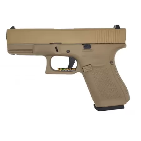 WE G19 gen 5 pisotola a green gas blowback tan WE G19 gen 5 pisotola a green gas blowback tan
