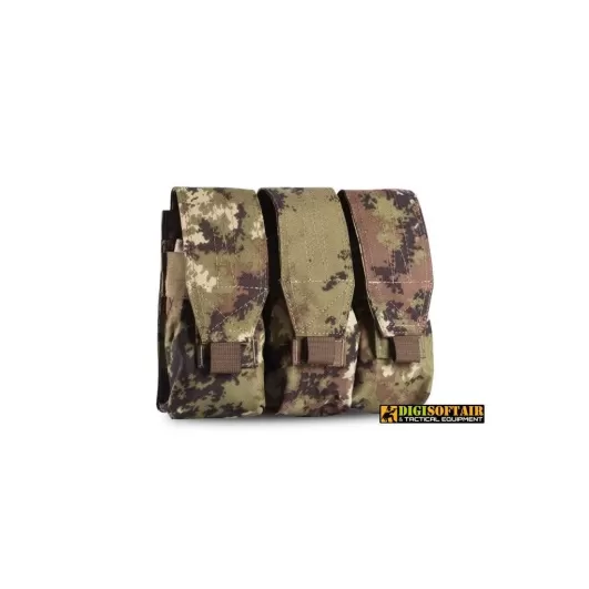 Openland Triple closed magazine pouch m4-ak Italian camo pouch
