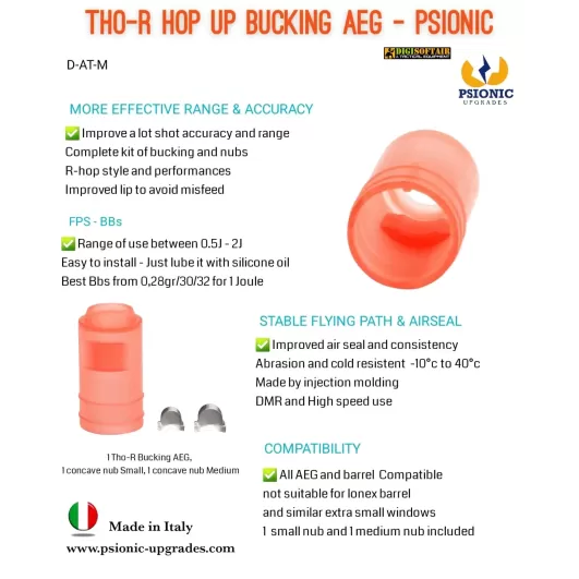 Tho-R Hop Up Bucking AEG/HPA/GBLS with Tensioners PSIONIC