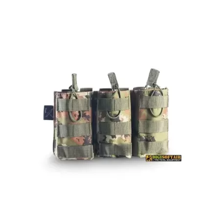 Cygni triple open magazine pouch 600d poly Italian Camo Cygni triple open magazine pouch 600d poly Italian Camo