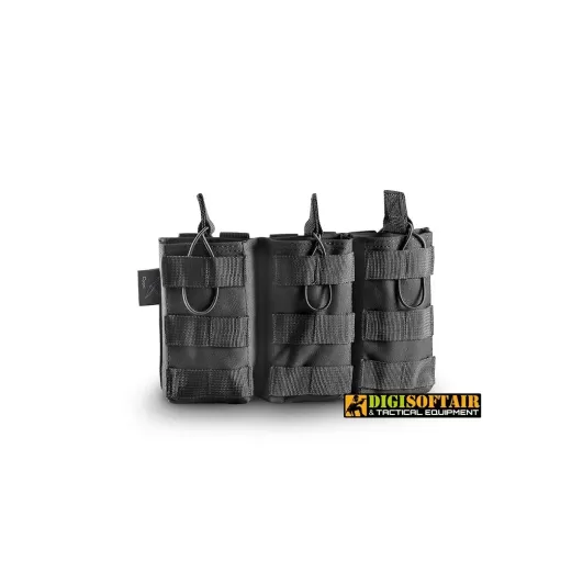 cygni triple open magazine pouch 600d poly black openland CY-015