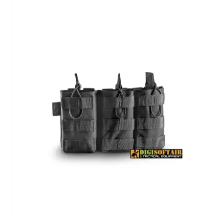 cygni triple open magazine pouch 600d poly black openland CY-015