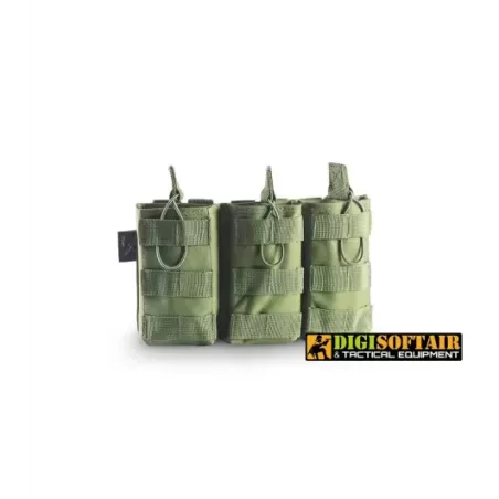 cygni triple open magazine pouch 600d poly od green openland