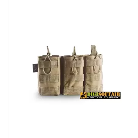 cygni triple open magazine pouch 600d poly coyote tan openland